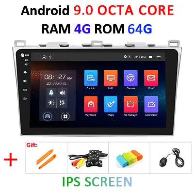 4G 64G 8 Ядро поддержка BOSE аудио система для Mazda 6 M6 2008-2012 Android 9,0 2 din Автомобильный мультимедийный плеер DVD gps Радио dsp ips - Цвет: 4G 64G IPS