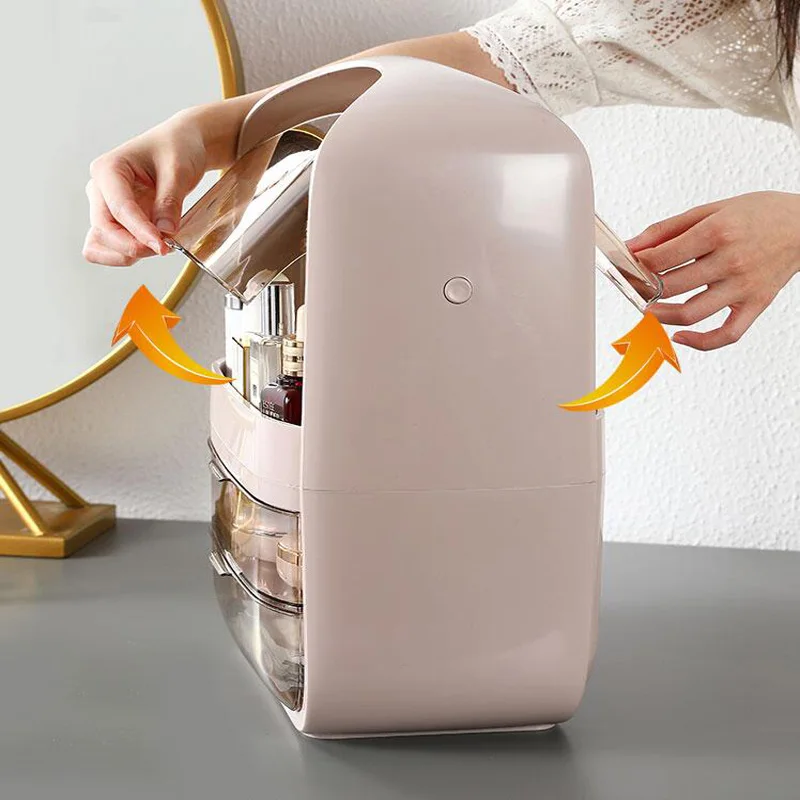 Вместительная коробка для хранения косметики туалетный столик продуктов по