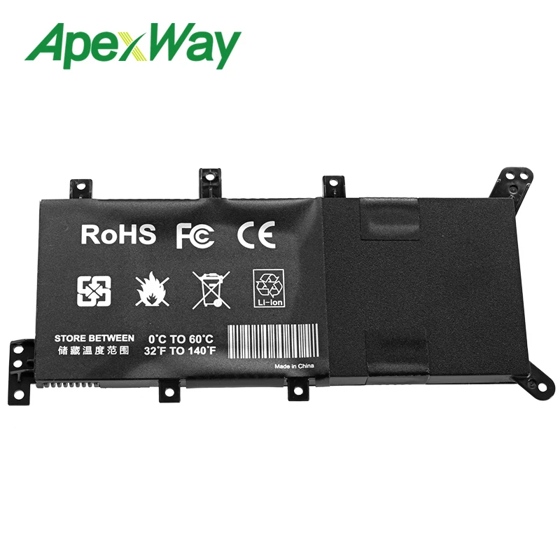 Аккумулятор Apexway для ноутбука ASUS X554L X555L X555LB X555LN X555 X555LD X555LP F555A F555U W519L F555UA VM C21N1347 7 6 В