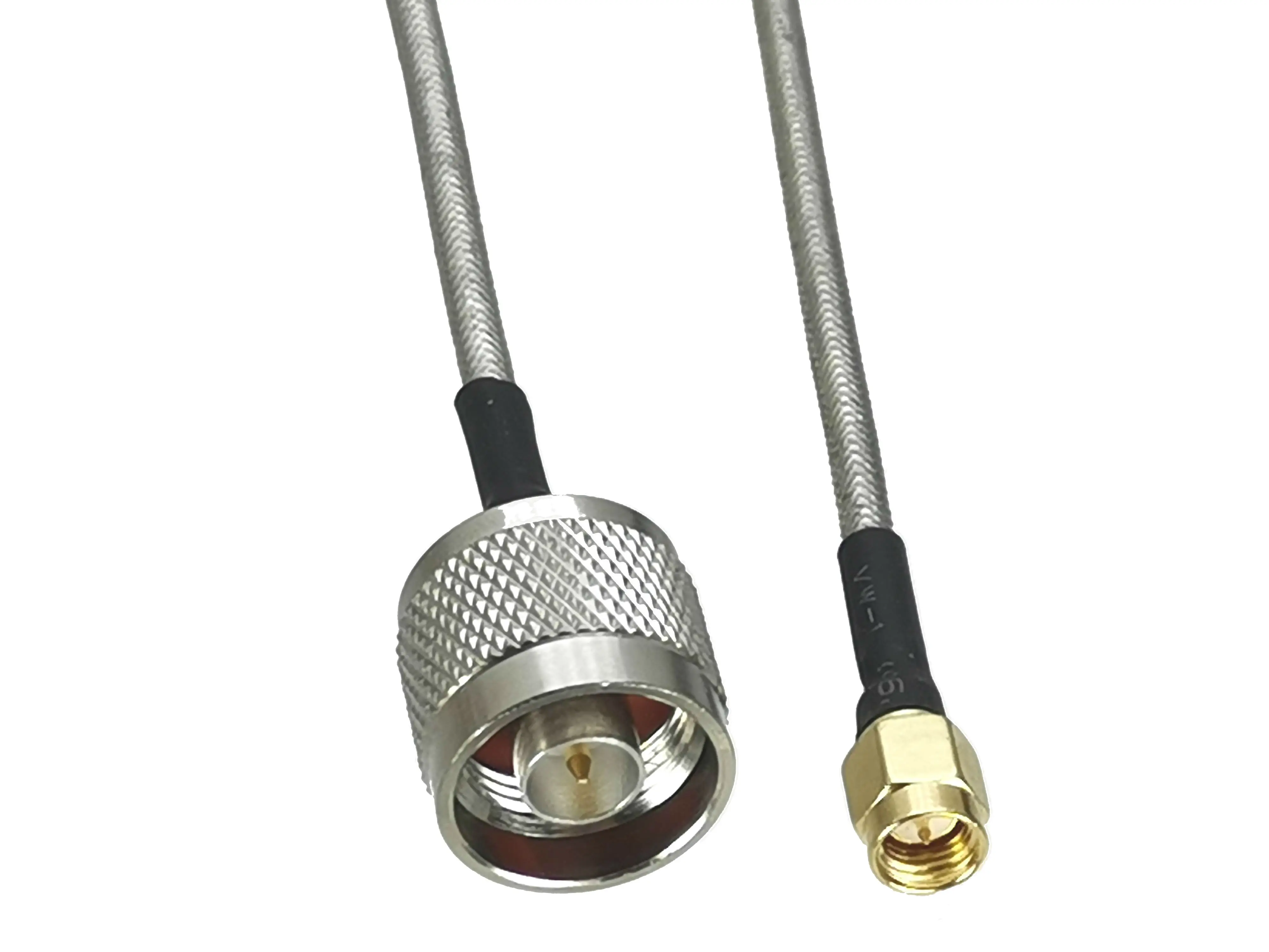 1pcs RG402 0.141 Cable N Male Plug to SMA Male Plug Connector RF Coaxial Pigtail Jumper Flexible Silver New 6inch~10FT