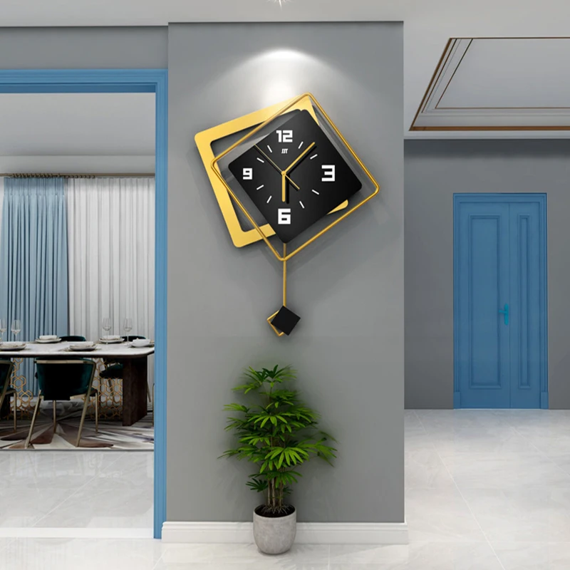 

Large Wall Clock Fashion Luxury Digital Clock Living Room Wall Decoration Creative Silent Hanging Watch LA043