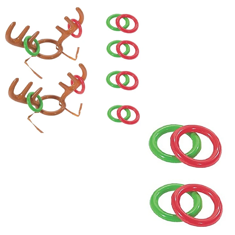 Надувной брелок кольцо с оленем чулки для рождественской вечеринки игры