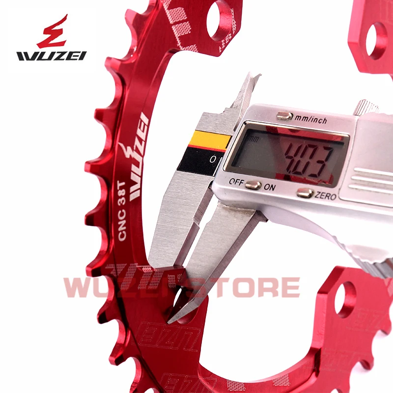 WUZEI 104BCD велосипедные звездочки 32/34T/36/38T Круглый/Овальный узкая широкая цепь из