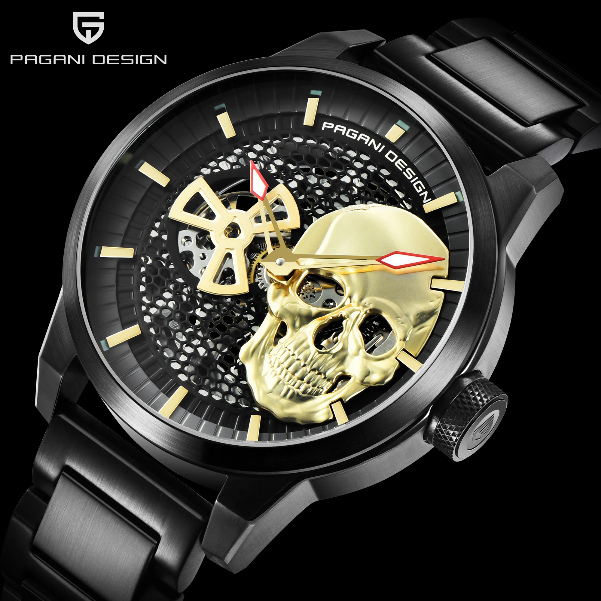 

PAGANI Design 100M Diving Watch Automatic Mechanical Men`s Watch Anti-magnetic Wristwatches Men Skeleton Tourbillon Reloj Hombre