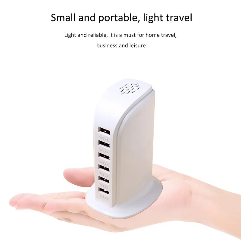 Умное зарядное устройство USB быстрая зарядка для iPhone X XR 7 Xiaomi Samsung S10 Plus 6 портов