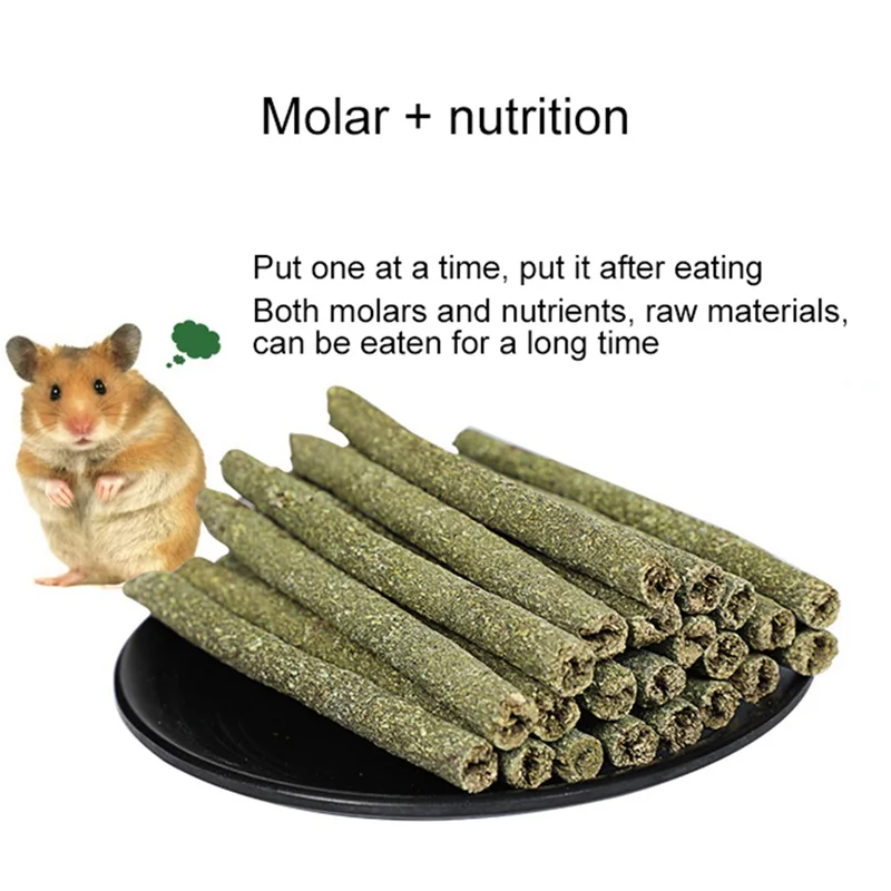 25 шт./лот Люцерна вкус Жевательная молярная пищевая игрушка Тимоти трава