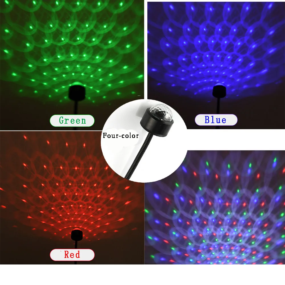 

1 PCS Ambient Starry Light Aluminum Alloy Black Four-color Practical To Use
