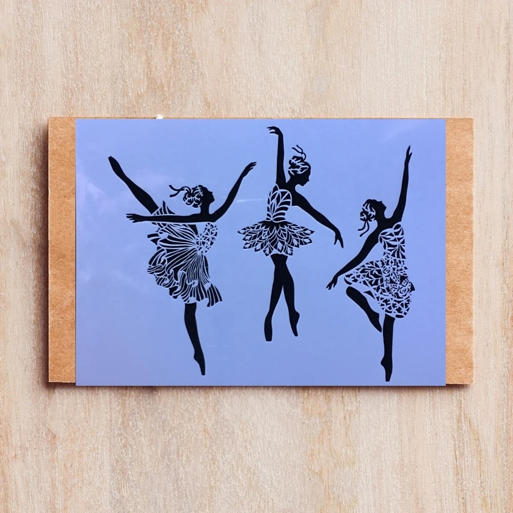 

A4 Ballet Dancing Girls DIY Layering Stencils Painting Scrapbook Coloring Embossing Album Decorative Template 29*21cm