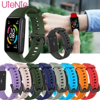 colorful sport silicone strap for huawei band 6 replacement bracelet sport band watch strap wristband for huawei honor band 6