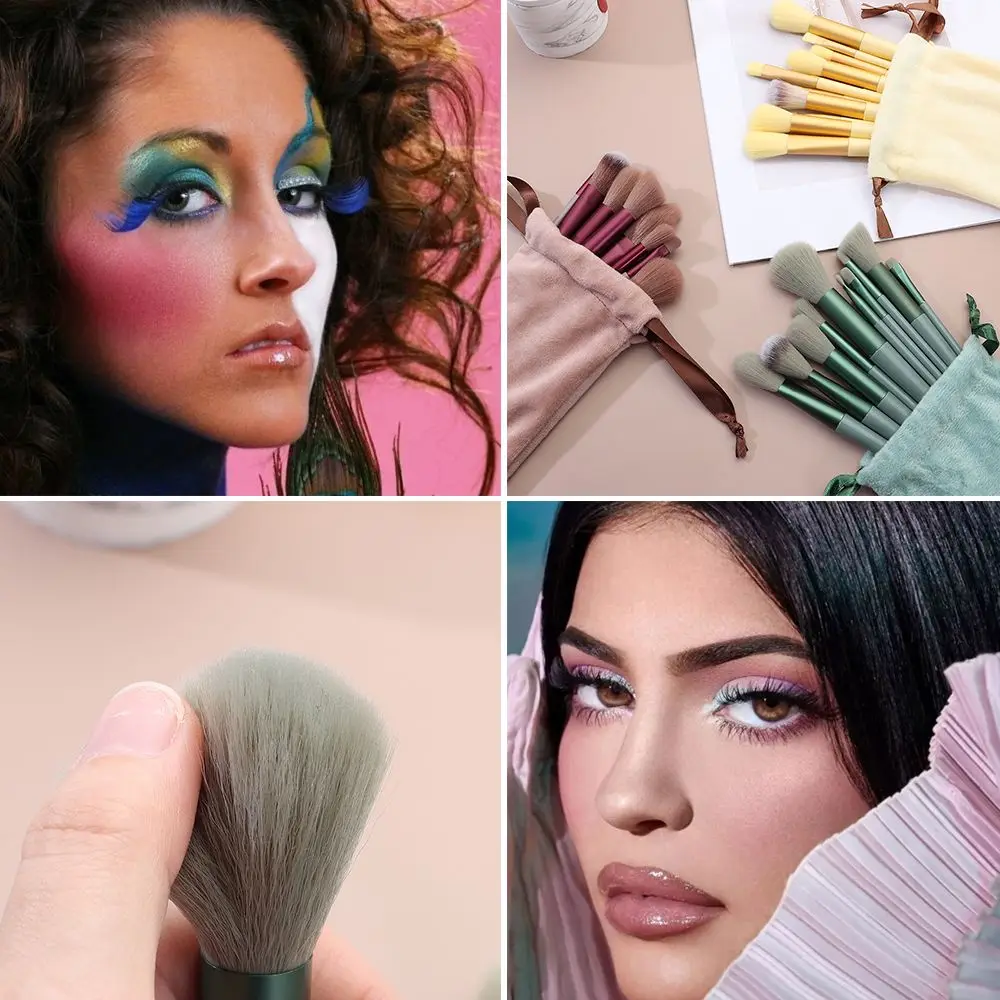 

Contour Super Soft Fresh Warm Color Eyeliner Lip Brushes Makeup Brush Set Foundation Concealer Brush Make Up Tools