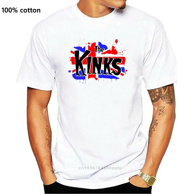 

New The Kinks Kinky Boots Flag White Mens T-Shirt Cotton S-XXXL Size