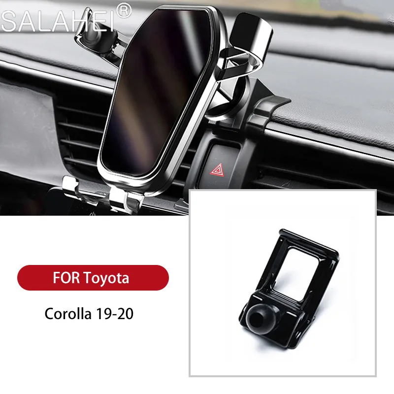 

Car mobile Phone Holder Air Vent Clip Mount Mobile Stand Smartphone Hoder For Toyota Corolla 2019 2020 Car Accessories for phone