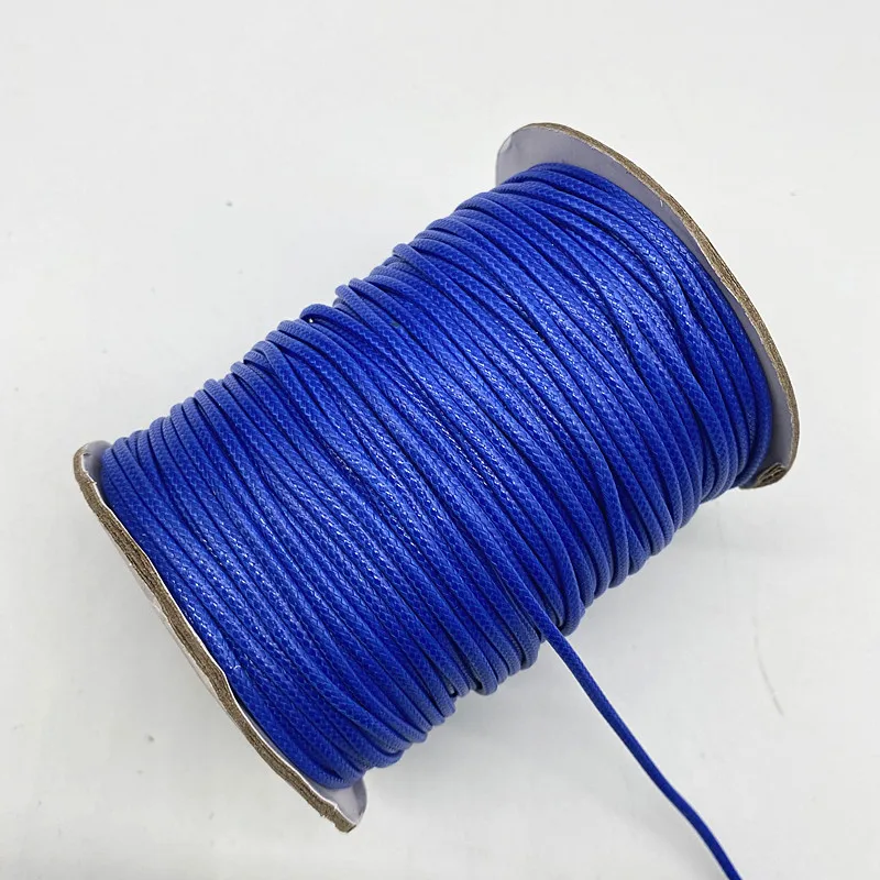 Новинка 0 5 8 1 2 мм синий вощеный шнур нить веревка ремешок Ожерелье Веревка бусины
