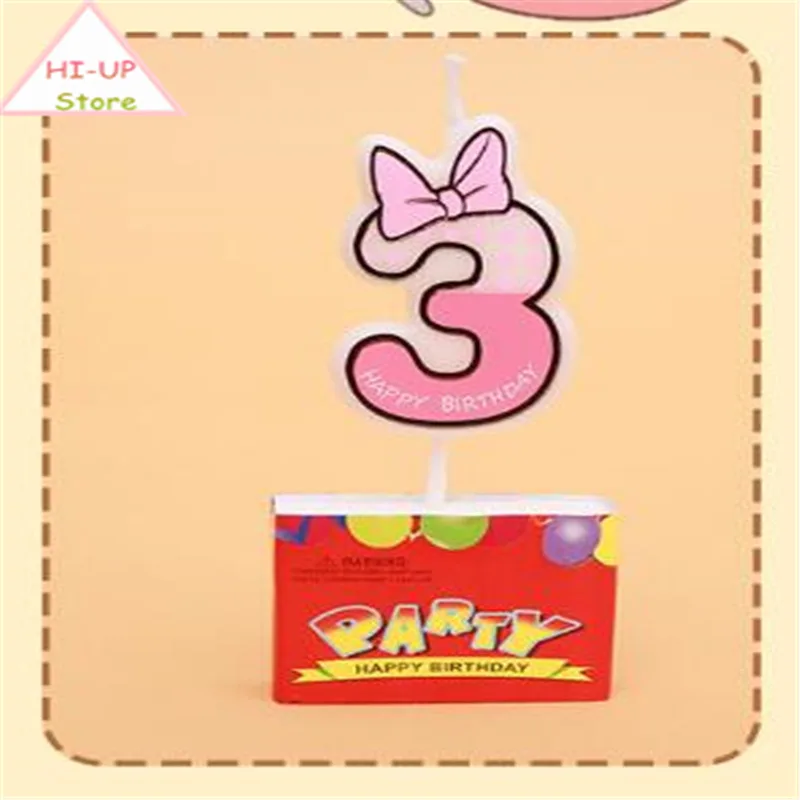 1 шт. милые подарки для мальчиков и девочек на день рождения дизайн свечи возраст