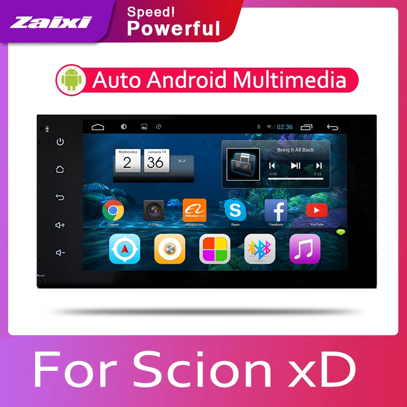 ZaiXi 2din автомобильный мультимедийный Android Авторадио проигрыватель с радио и GPS для