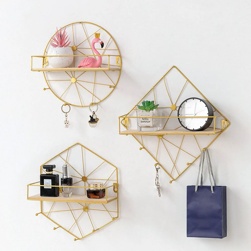 Современный настенный держатель для хранения искусство сделай сам Бесплатная