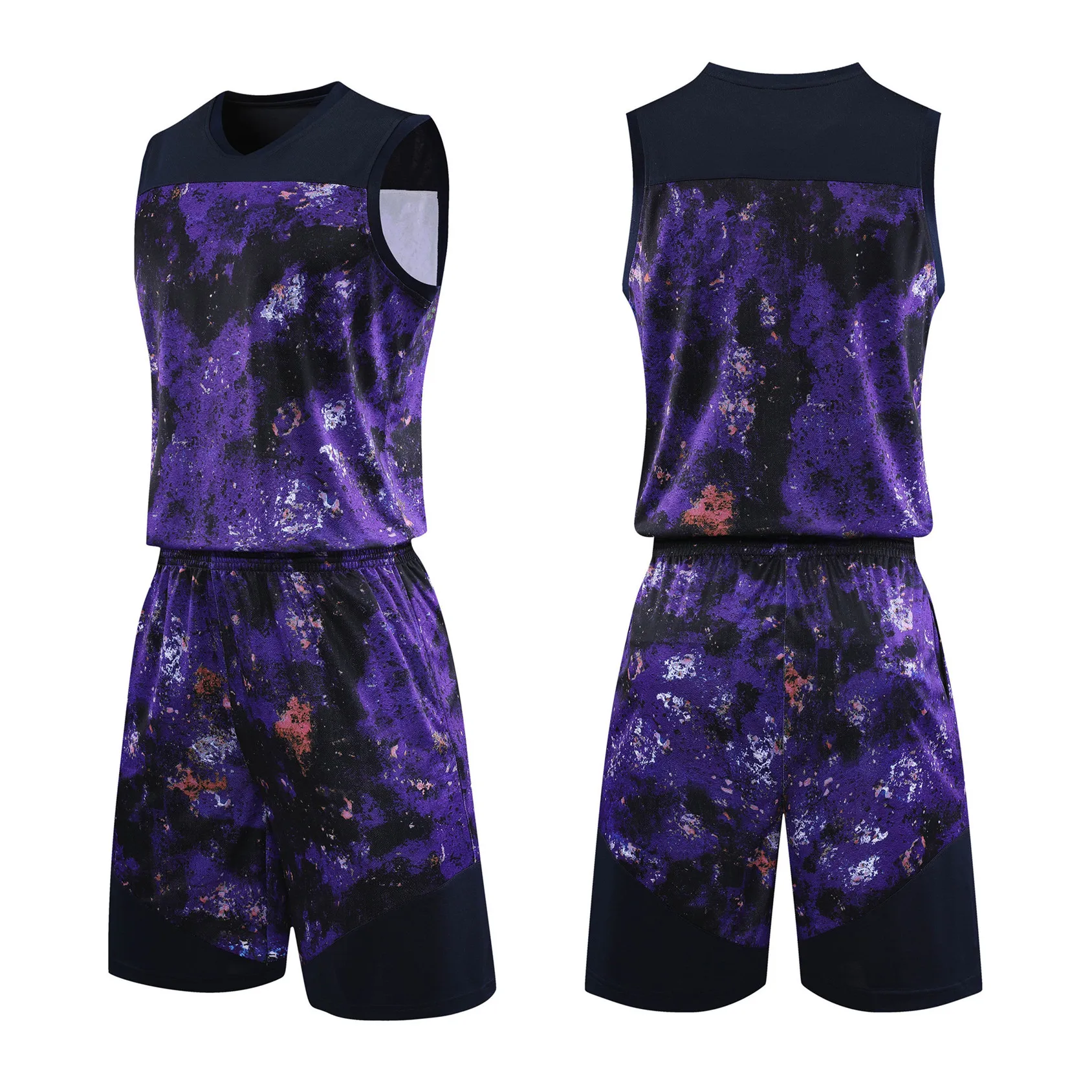 Персонализированный баскетбольный костюм звездного неба мужская спортивная