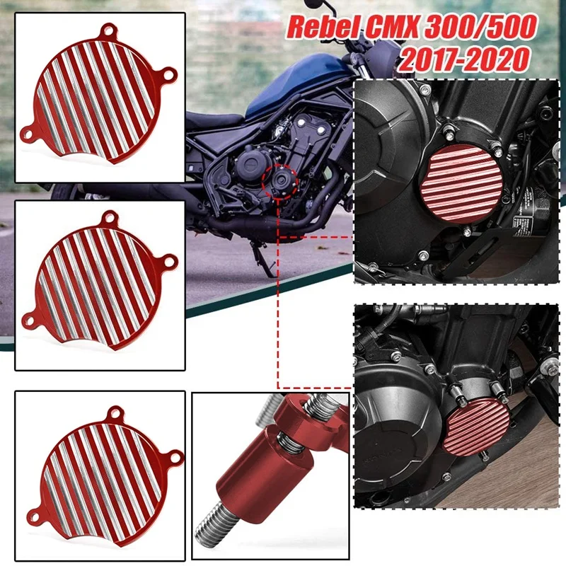 

Motorcycle Engine Cover Stator Case Body Frame Protector Crash Guard Fall Protection for HONDA Rebel CMX500 CMX300 17-19