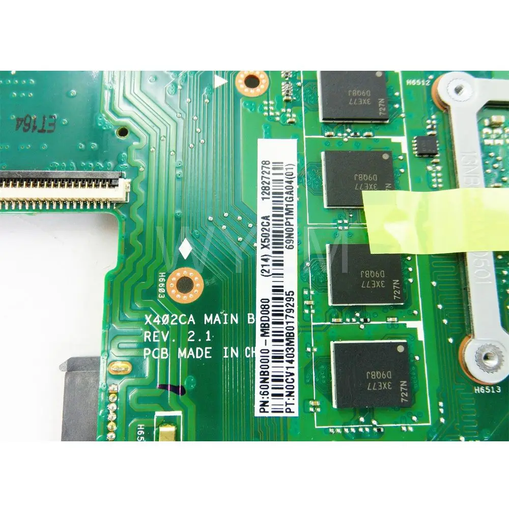 X502CA с 1007 Процессор 4 Гб памяти Материнская плата ASUS X402CA ноутбука 60NB00I0-MBD080 100%