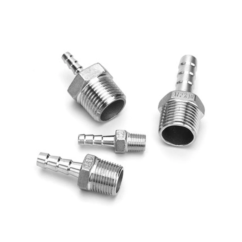 10 шт. 1/8 &quot1/2" 1/4 &quot3/4" Мужская BSP резьба пагода соединение из нержавеющей стали