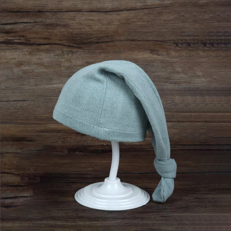 

2021 New Newborn Photography Posing Props Knitted Cotton Hat Baby Photo Shooting Beanies