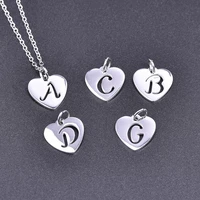 letter stainless steel necklaces for women men jewelry couple gift alphabet pendants choker vintage chain decoration on the neck