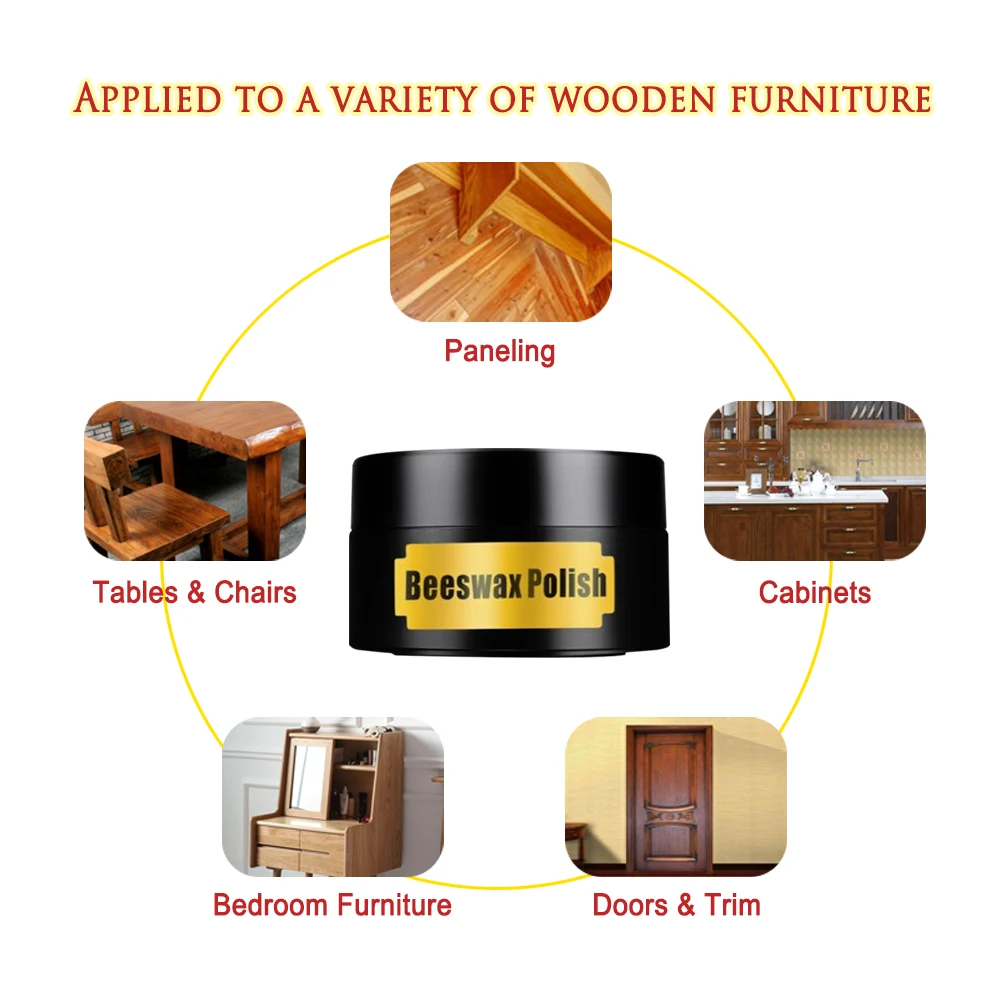 1 pc 50/100ml Furniture Polishing Beeswax Mahogany Special Maintenance Crack Proof Wood Care Wax | Дом и сад