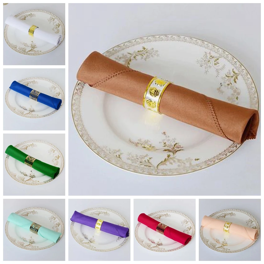 Салфетка из полиэстера для свадебного отеля 23 Цвета|fabric napkins|fabric napkins for weddingsnapkins