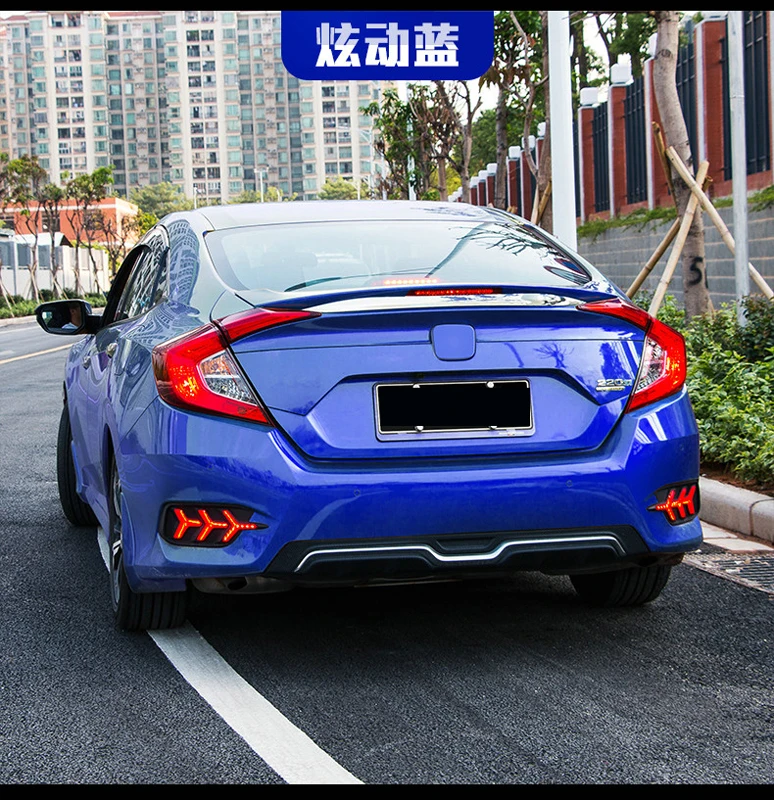 Задний спойлер для 16 Civic задний из материала заднего крыла автомобиля без цвета