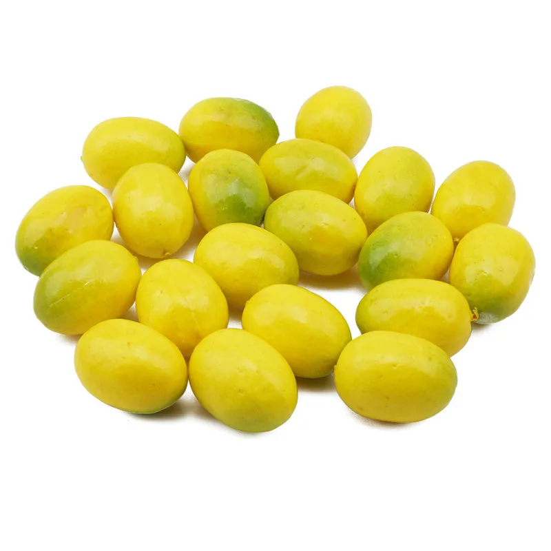 

New 20Pcs/Set Plastic Simulation Mini Fake Fruit Decor Apple Orange Lemon Strawberry Artificial Model Props House Party Decor