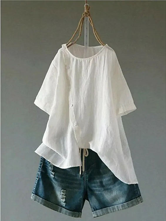 Женские блузки весна-лето 2020 повседневные рубашки с коротким рукавом и