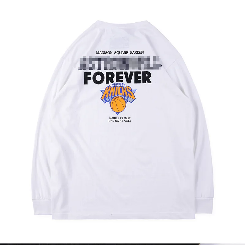 

Hip hop brand Travis Scott MSG Knicks New York Knicks long sleeve T-shirt
