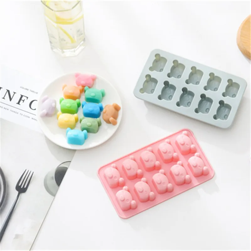 Силиконовая форма для украшения торта с изображением медведя из мультфильма JO LIFE