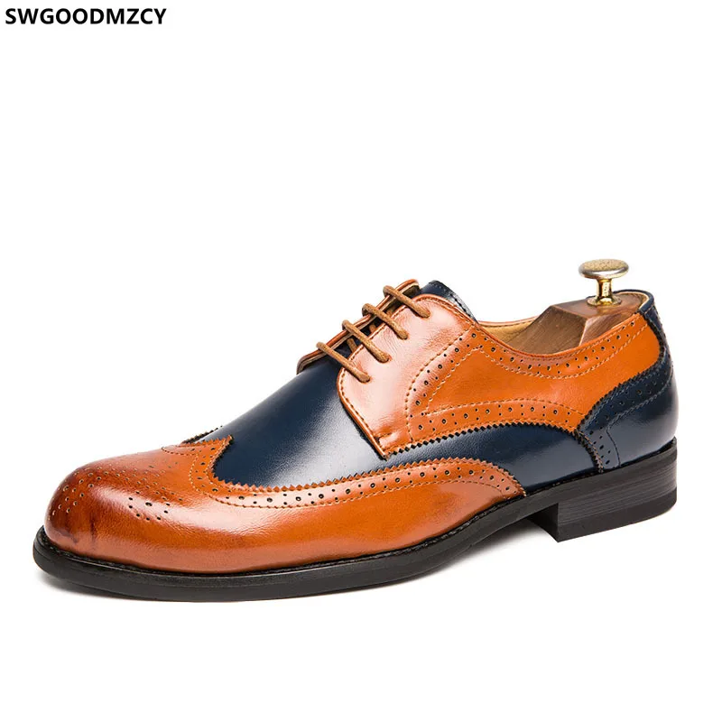 

Brogue Men Dress Shoes Italian Wedding Shoes for Men 2023 Formal Shoes Mens Leather Footwear Zapatos Hombre Vestir Chaussure