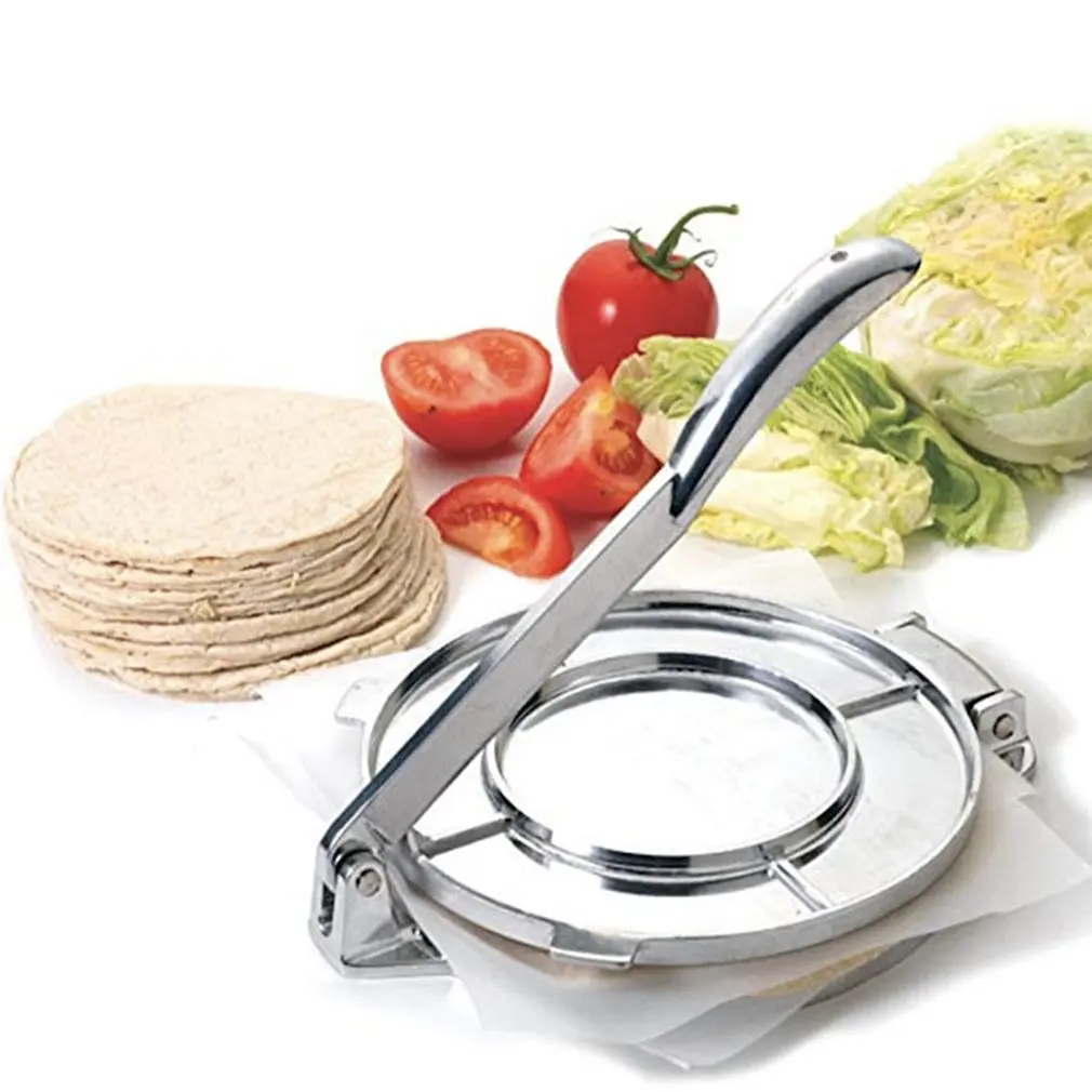 

Aluminum Cake Press Tortilla Maker Press Heavy Meat Press Foldable Gadgets Bakeware Kitchen Accessories Tools DIY Pie Tools