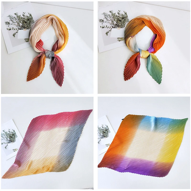 

New Design Silk Scaves 70cm Bohe Spring Summer Women Silk Scarf Fashion Shawl Ladies Professional Small Squares Head Covering