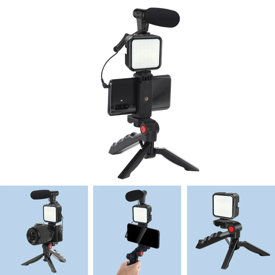 Jumpflash DSLR SLR телефон Vlog штатив наборы для видеосъемки живой селфи