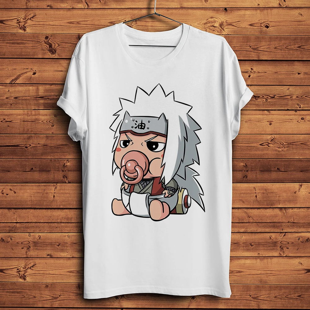 Забавная милая детская футболка в стиле аниме Gama Sennin Jiraiya and Tsunade мужская белая