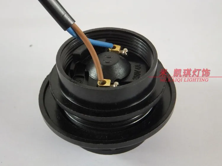 5 шт. основа лампы E27 Черный бакелитовый самоблокирующийся винтовой держатель