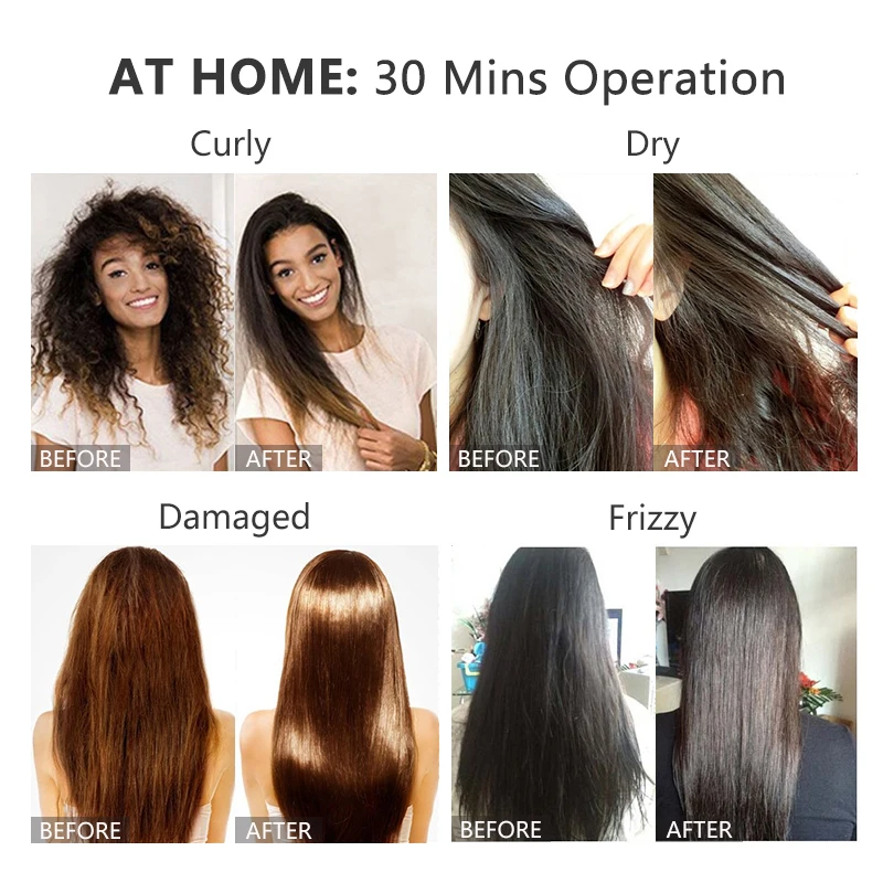 Кератина волос лечение 5% выпрямитель для очищающий шампунь открытого уход за