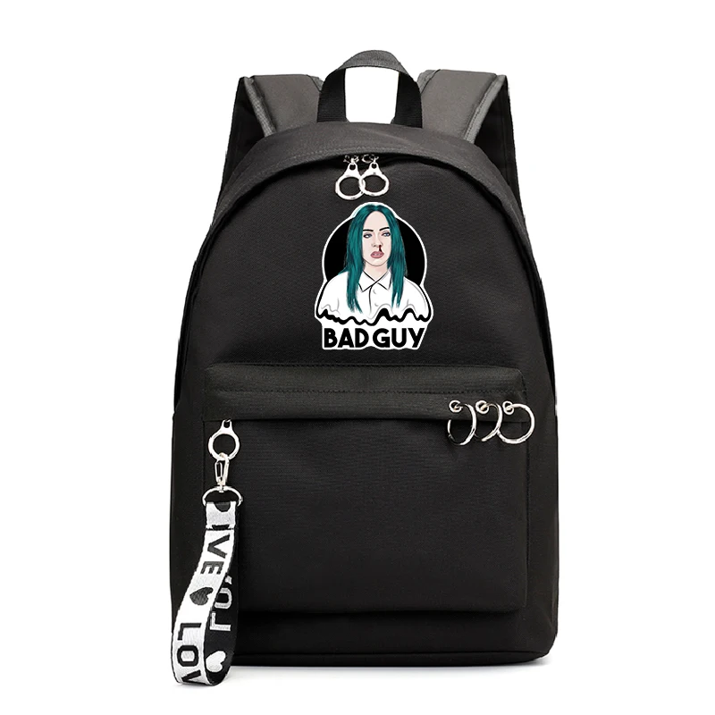 2 Рюкзак для путешествий Mochila Billie Eilish рюкзак женская сумка дизайн школьные сумки для девочек-подростков - Цвет: 2