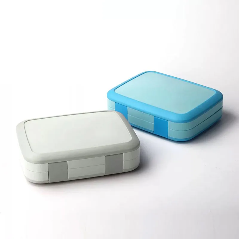 Kids Portable Lunch Box Leakproof Lunch Container Meal Prep Containers Microwave Safe Flip Lid Plastic Healthy Bento Box