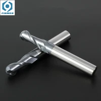 3pcs ball nose end mill cnc milling cutter alloy carbide router bit milling tools hrc50 2 flute tungsten steel ball nose endmill