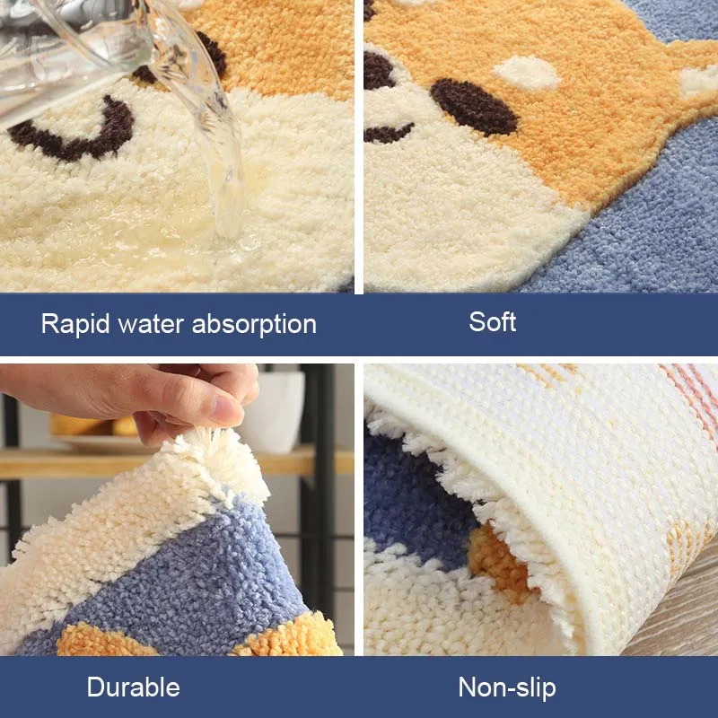 Мягкие коврики для пола быстропоглощающие воду ковер ванной комнаты толстые