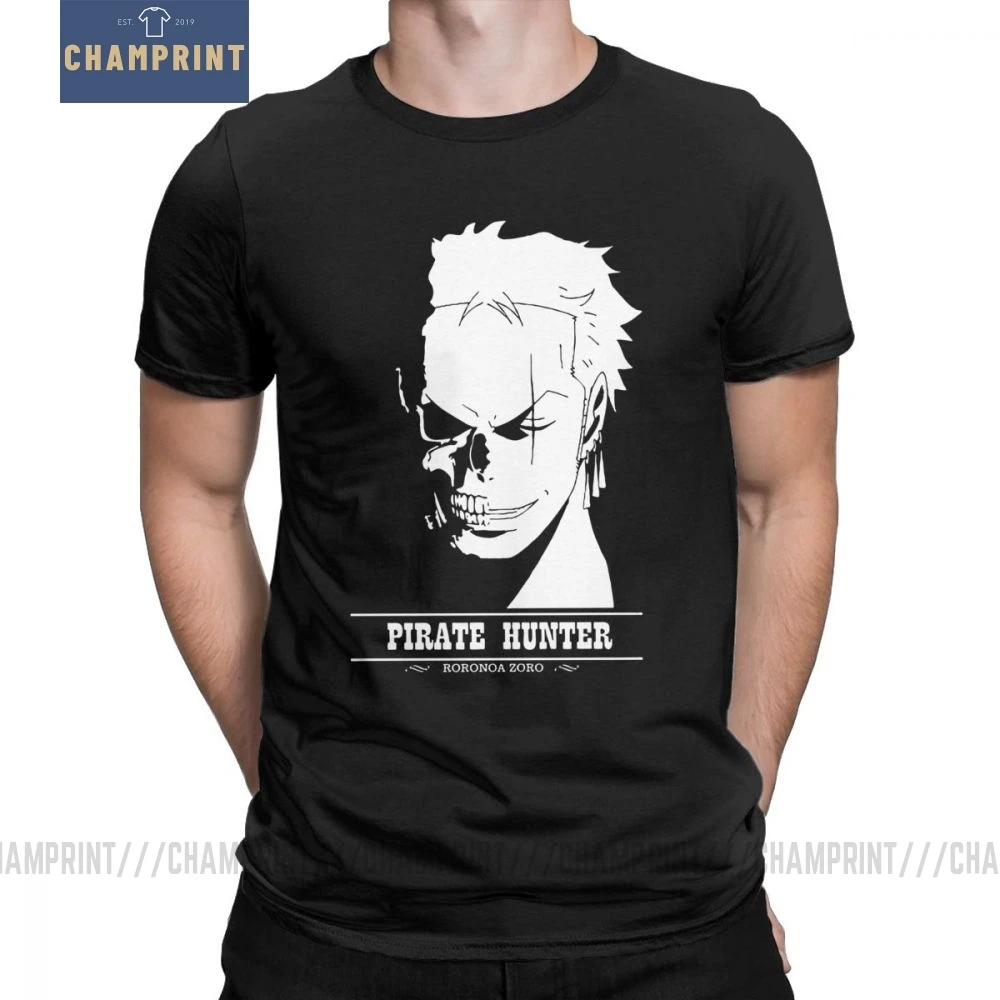 Футболка Roronoa Zoro с изображением пиратского охотника Мужская футболка из 100%