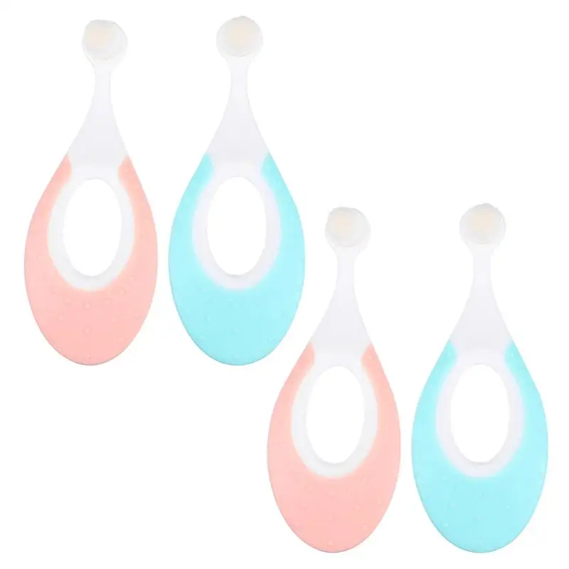 

4pcs Newborn Toothbrushes Teeth Cleaning Toothbrush Baby Oral Care Toothbrushes