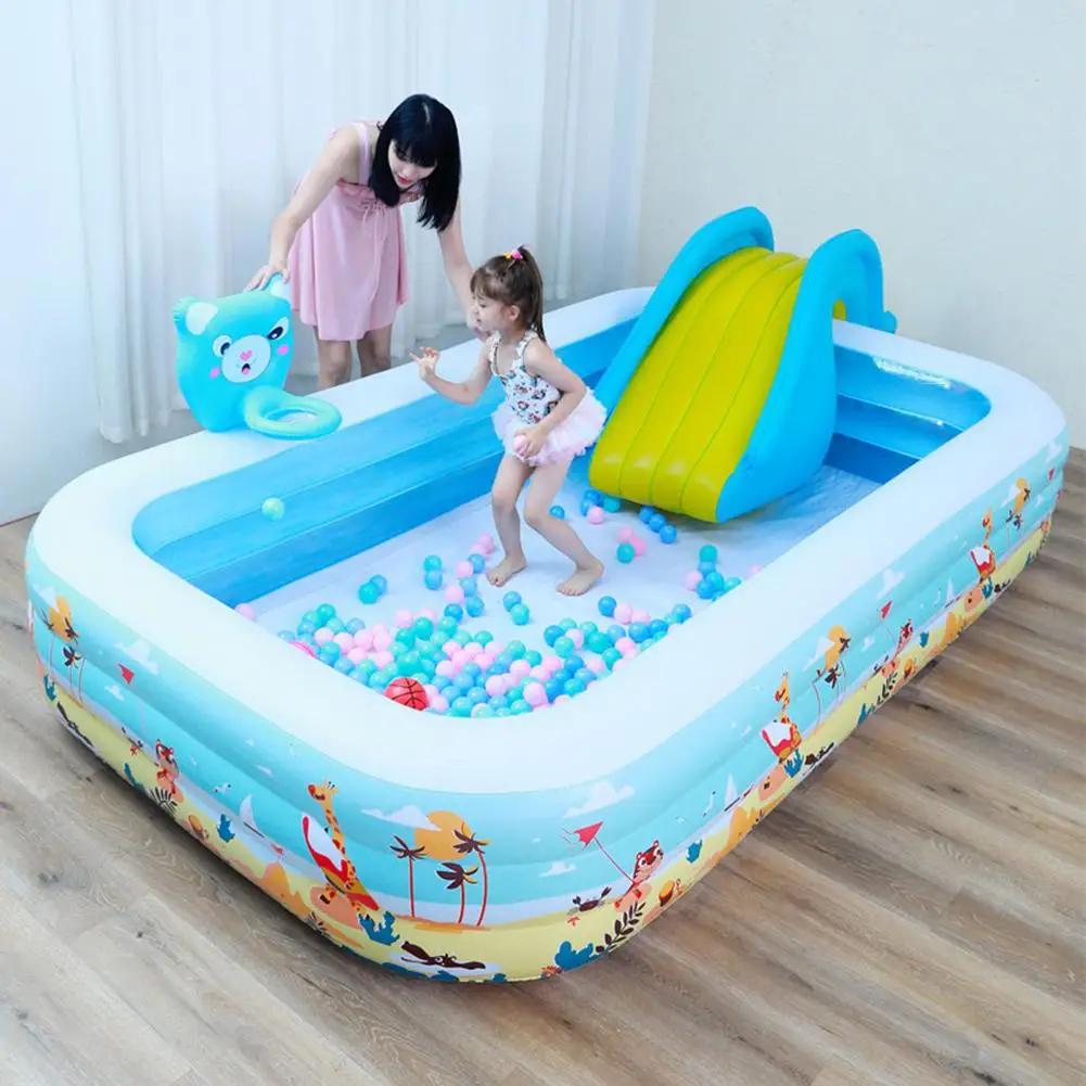 

1,3 м/1,5 м/1,8 м/2,1 М/2,6 м/м трехслойный надувной бассейн детский Океанский бассейн для шаров развлечение водой для дома и улицы