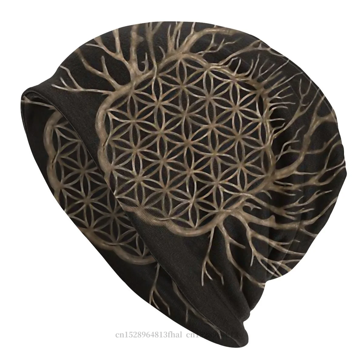 

Шапка-бини Vikings Skullies, шапка с цветочным принтом жизни в дереве жизни, зимняя теплая шапка, шапки, мужская женская уличная Лыжная шапка