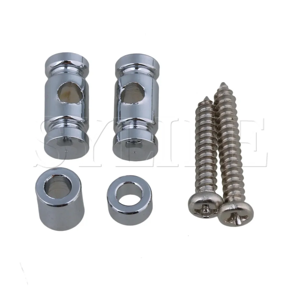 2 stück silber nut runde string bäume retainer für elektrische gitarre free global shipping