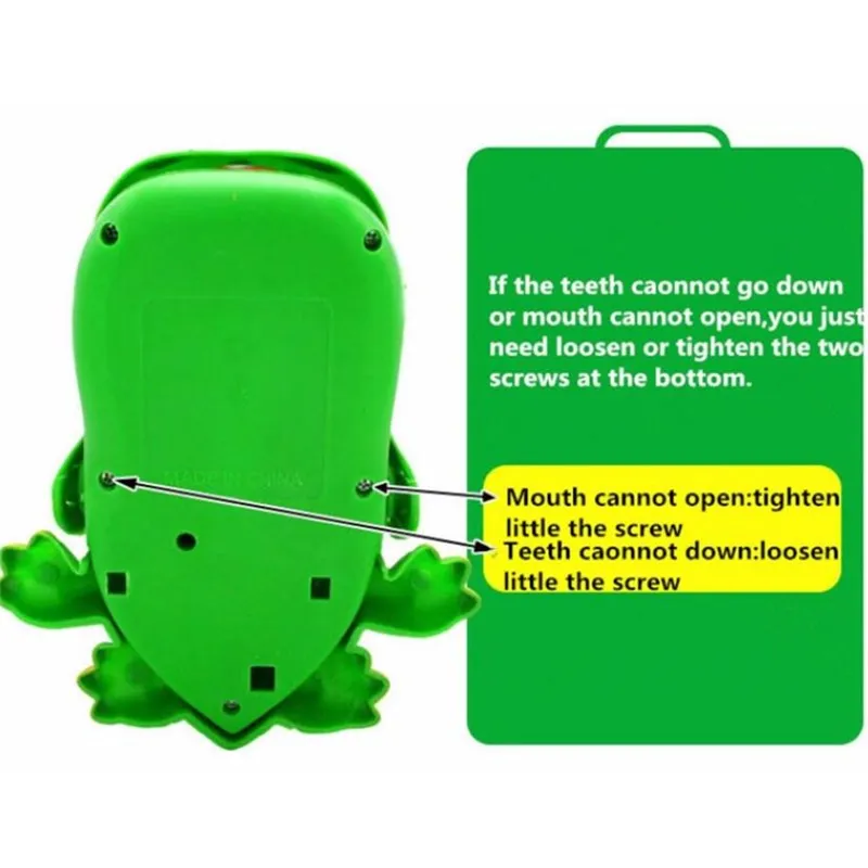 Зеленая Кусачка крокодила креативная забавная игрушка извлечение зубов